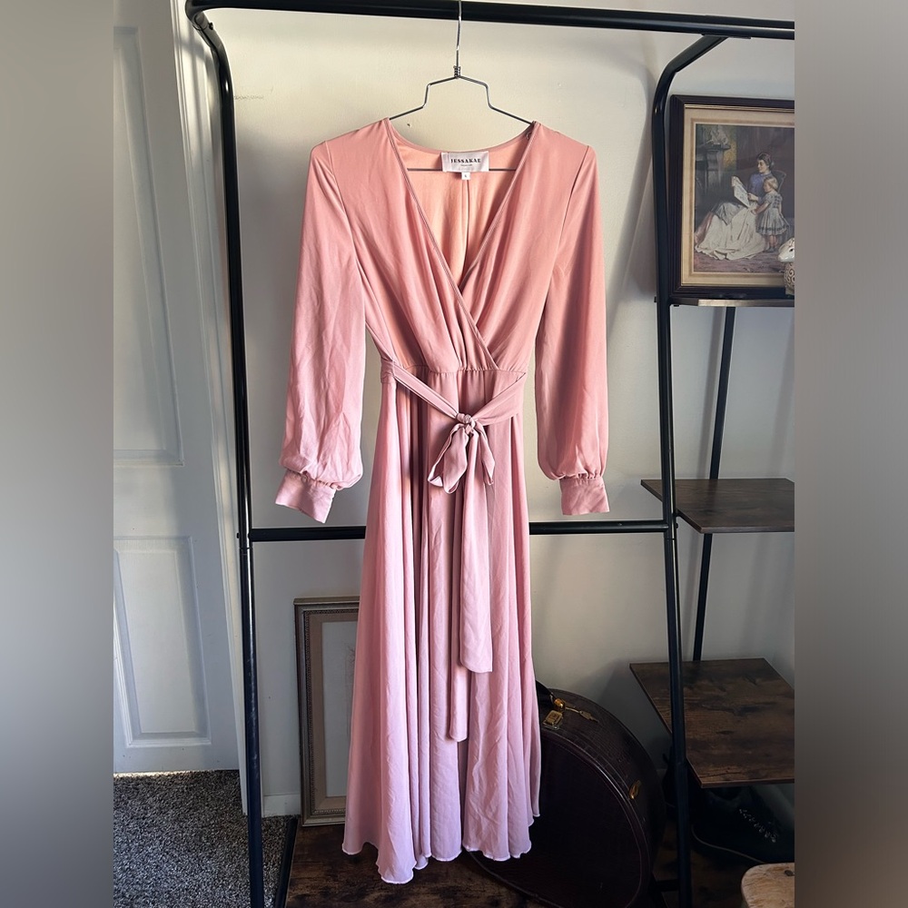 Jessakae South of France Pink Maxi Dress size Large